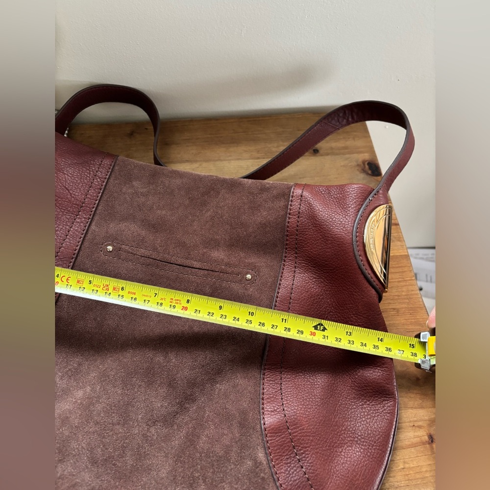 MAKOWSKY GIAMMA Hobo Shoulder Bag Genuine Suede/Leather Handbag,Designer - Picture 4 of 16